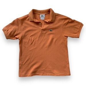 Pumpkin orange Lacoste polo shirt